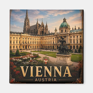 Imán 🎼 Recuerdo de vacaciones en Viena, Austria para v