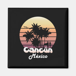 Imán Recuerdo de vacaciones tropicales en Cancún México