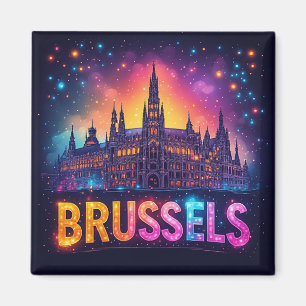 Imán 🧲 Recuerdo de viaje a Bruselas Bélgica para visit