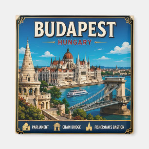Imán 🧲 Recuerdo de viaje a Budapest Hungría para visit