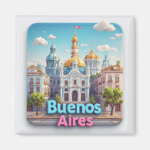 Imán Recuerdo de viaje a Buenos Aires 💙