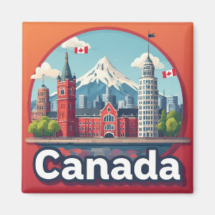 Imán 🧲 Recuerdo de viaje a Canadá para cada viajero 🍁