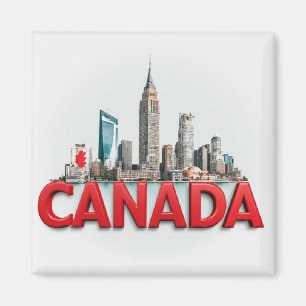 Imán Recuerdo de viaje a Canadá para colecciones de rec