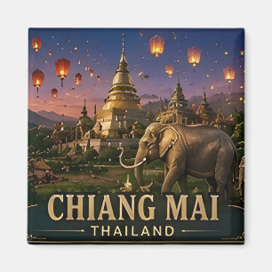 Imán 🧲 Recuerdo de viaje a Chiang Mai Tailandia para v