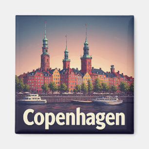 Imán Recuerdo de viaje a Copenhague Dinamarca Viajero d
