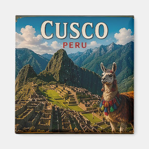 Imán 🧲 Recuerdo de viaje a Cusco Perú para viajes de a