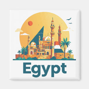 Imán Recuerdo de viaje a Egipto para exploradores globa