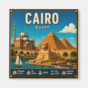 Imán 🧲 Recuerdo de viaje a El Cairo Egipto para fotos