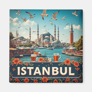 Imán 🧲 Recuerdo de viaje a Estambul Turquía para viaje