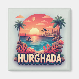 Imán Recuerdo de viaje a Hurghada Egipto para colección