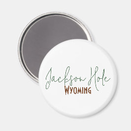 Imán Recuerdo de viaje a Jackson Hole, Wyoming