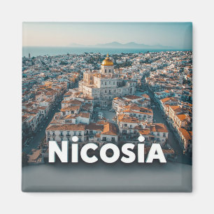 Imán Recuerdo de viaje a la ciudad capital de Nicosia C