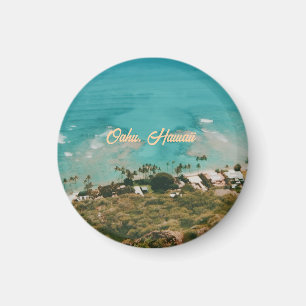 Imán Recuerdo de viaje a la isla de Oahu Hawaii
