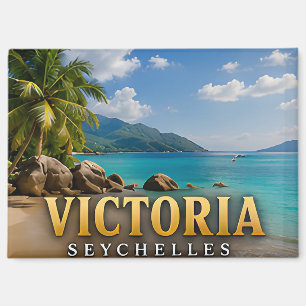 Imán Recuerdo de viaje a la isla tropical de Victoria S