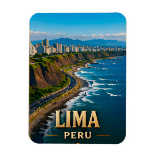 Imán Recuerdo de viaje a Lima Perú