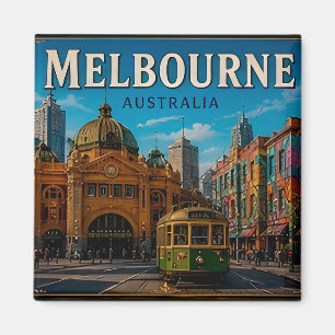 Imán 🧲 Recuerdo de viaje a Melbourne Australia para vi