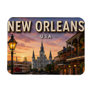 Imán Recuerdo de viaje a Nueva Orleans Luisiana Regalo