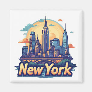 Imán Recuerdo de viaje a Nueva York 🗽