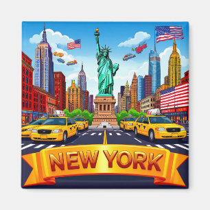 Imán 🧲 Recuerdo de viaje a Nueva York NYC 🌎