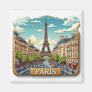 Imán 🧲 Recuerdo de viaje a París Francia para vacacion