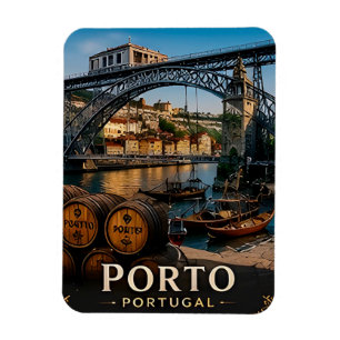 Imán 🧲 Recuerdo de viaje a Porto Portugal para visitan
