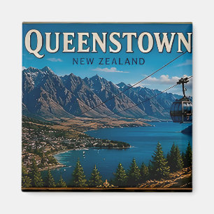 Imán Recuerdo de viaje a Queenstown Nueva Zelanda Para