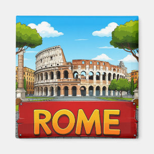Imán Recuerdo de viaje a Roma Italia para viajeros del