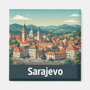 Imán Recuerdo de viaje a Sarajevo Bosnia Souvenir 🗺️