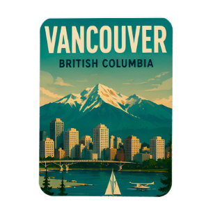Imán Recuerdo de viaje a Vancouver Canadá
