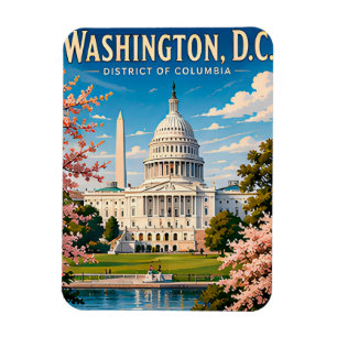 Imán 🏛️ Recuerdo de viaje al Capitolio de Washington D