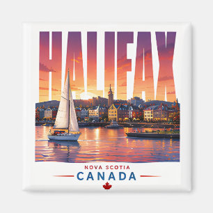 Imán Recuerdo de viaje al paseo marítimo de Halifax Can