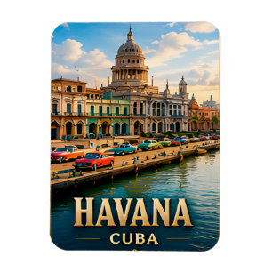 Imán Recuerdo de viaje colonial caribeño de La Habana C