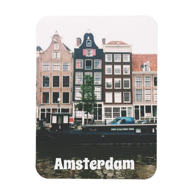 Imán Recuerdo de viaje de Ámsterdam (Vertical)