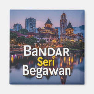Imán Recuerdo de viaje de Bandar Seri Begawan para cole