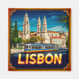 Imán 🧲 Recuerdo de viaje del distrito histórico de Lis