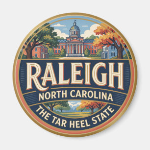 Imán Recuerdo de viaje del sur de la capital Raleigh Ca