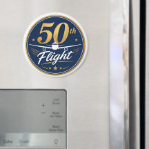 recuerdo de viaje en avión de oro 50º vuelo
