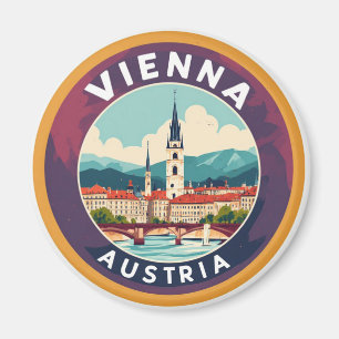 Imán Recuerdo de viaje europeo en Viena, Austria