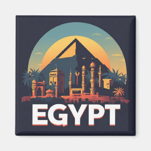 Imán Recuerdo de Viaje Primero a Egipto para Nuevas Exp