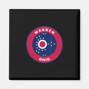 Imán Recuerdo de Warren Ohio Oh Insignia Redondela Band