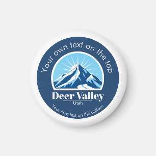 Imán Recuerdo del área de esquí Deer Valley Utah