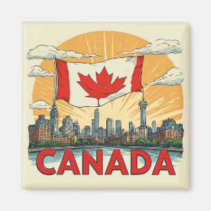 Imán Recuerdo del país Canadá para recuerdos de viaje
