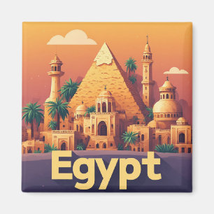 Imán Recuerdo del país de Egipto para coleccionistas de