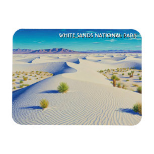 Imán Recuerdo del Parque Nacional White Sands