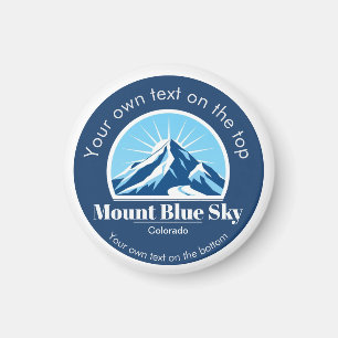 Imán Recuerdo del resort de esquí Mount Blue Sky Colora