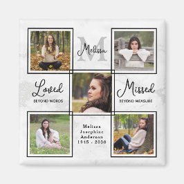 Imán Recuerdo moderno conmemorativo Collage de fotos ún