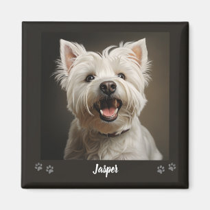 Imán Recuerdo personalizado de mascota usando su foto n
