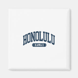 Imán Recuerdo vintage de Honolulu Hawaii Oahu para homb