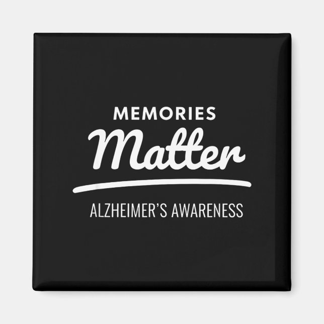 Imán Recuerdos conciencia alzheimer (Frente)