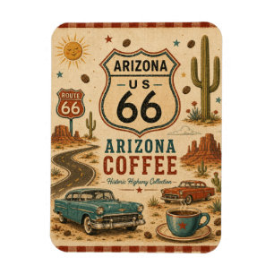 Imán Recuerdos de Arizona Route 66 Desert Diner